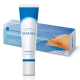 Aroamas Scar Gel Medical-Grade Silicone for Face, Body, Stretch Marks, C-Sections, Surgical, Burn, Acne, Old & New Scars, Clinically Proven